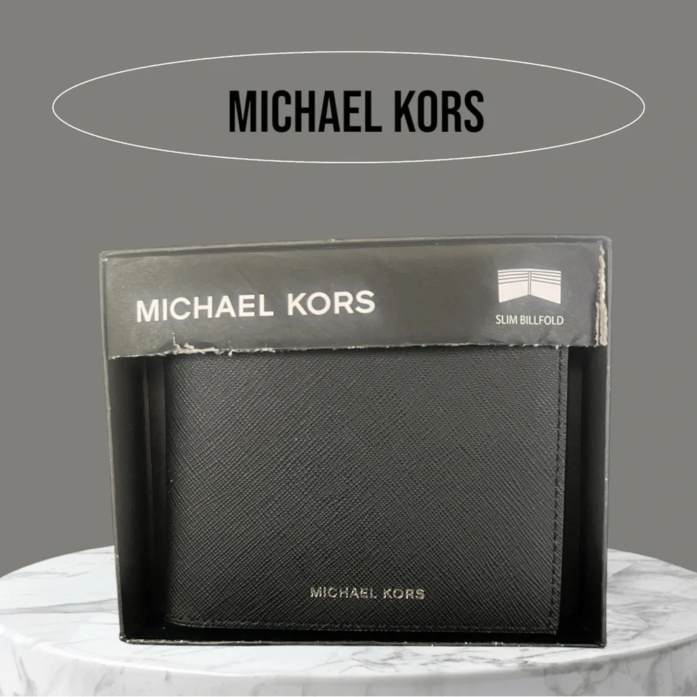 NWT Michael Kors Black Slim Wallet